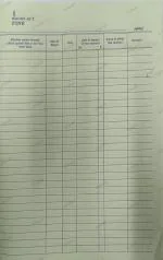 ATISHAY Form 1 Register of FINE, Size - 34 x 22 cm,50 Pages,Pack of 1