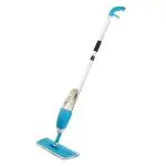 KUSHP Multicolor Plastic Floor Cleaning 360 Degree Spray Mop With Removable Washable Pad