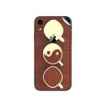 GADGETSWRAP Printed Vinyl Skin Sticker for Apple iPhone XR - Vintage Light Ying Yang Coffee Cups