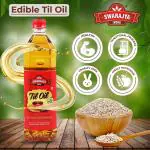 Swarajya India Sesame Edible Oil For Cooking 1 litres