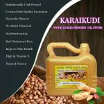 Karaikudi Wood Cold Pressed Groundnut Oil 5L (Marachekku Kadalai Ennai | Peanut Oil | Virgin)