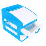 Kuber Industries Cabinet Organizer | Plastic Storage Drawer for Kitchen | Cabinet Box for Bedroom | Jewellery Storage Box | Drawer Organizer |Super-Star 2+1 | Blue