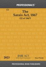 Sarais Act, 1867 With Short Comments_Professional Book Publishers