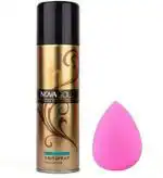 Lenon Beauty Nova Gold Hair Spray 200 ml & Pink Blender Makeup Puff (2 Items in the set)