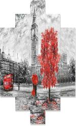 Great Art Village Modern Art Multicolor Digital Reprint Painting 50 x 24 inch Pack of 5