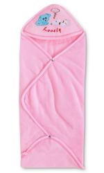 Pokory Warm Wrap New Born Infant Baby Girls and Boys Luxury Soft Warm Wrapper Cover Winter Blanket Cum Quilt Towel Sleeping Bag Wrap for 0 to 12 Months -Pink Pack of 1 Single
