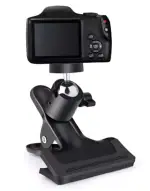 Tech Gear Versatile Tripod Camera Clip Clamp Flash Reflector Holder Mount with 360 Degree Swivel Mini Ballhead Table Clip 1/4 inch Screw for Smartphone, DSLR, Video Cameras, Studio Backdrop Camera