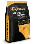 MyFitFuel MFF Whey Protein 80 | Whey Protein Concentrate Banana Milkshake Powder 500 g