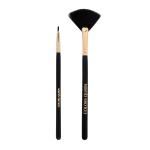 Colors Queen Soft Bristles Brushes, Fan Brush for Easy Highlighter Application, Eyeliner Brush for Precise Liner Application, Soft and Synthetic Brushes, Ultra Soft Bristles Brushes Combo