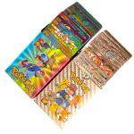 VALUABLEPLUS 50Pcs Pokémon Playing cards 25Pc Coper And 25Pc Rainbow Waterproof Cards For Kids- Multicolor