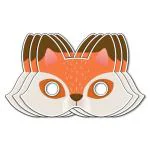 Festiko Fox Theme Cardstock Party Supplies Face Masks for Kids (Pack of 42)