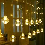 See Inside Wish Ball String LED Lights for Decoration, Diwali, Christmas, Wedding, Party (2.5 Meter, Warm White)