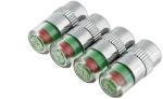 Feelitson Bike Tire Pressure Monitor Tire Gauge Alert Sensor Indicator Valve Caps For Bird500 (Pack Of 4)