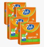 7SOFT Maxi Care Slim Comfort Cottony Extra Long XXXL Sanitary Pad Napkin With Wings For Women And Girl - 40 Pads (Pack of 4)