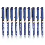 Pilot Hi-Tecpoint V5 Extra Fine Point Liquid Ink Pen | Tip Size - 0.5 MM | Unique Dimple Tip Technology | Ink Colour - Blue | Pack of 10