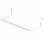 ABOUT SPACE Peg Board Paper Towel Holder - Expandable Rotating Tissue, Hand Towel, Paper Towel Roll Holder for Home Office Kitchen Bathroom Storage and Display (White - L 24 x B 8.5 x H 5.5 cm)