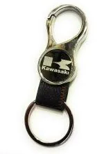 Jdp Novelty Brown Metal Round Shape Kawasaki Bike Keychain