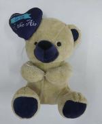 Kuddl Toys Soft Teddybear with flying Heart(Mustard & Navy-12 Inches)
