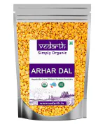 Vedarth Organic Yellow Toor/Arhar Dal (Split) (2 kg)