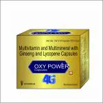 OXYPOWER 4G with multivitamin,multimineral and Ginseng and lycopene Supports Bone ,Skin Health| Powerful Antioxidant| General well-being For Daily Energy, Stamina & Immunity Capsule.