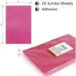 StealODeal Pink Self Adhesive Foam Sheets A4 Size With Zig-Zag Scissor