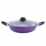 Wonderchef Wonderchef Valencia Kadhai with Lid Purple, 2 litres, 24 cm, 1 Year Warranty