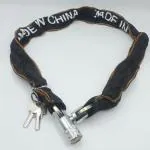 Qiisx Motorcycle & Bicycle Chain Lock,Safety Chain Lock,Heavy Duty Motorcycle Lock, Chain Lock Heavy Duty Lock with 2 Keys