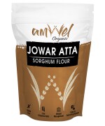 Amwel Organic Jowar Atta | Sorghum Millet Flour | 450g x 2pc | Jawar ka Atta | Gluten Free Low GI Fiber Rich Source of Protein Diabetic friendly aata for Weight and Diet management | 0.9kg