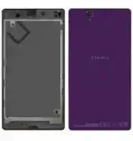 Imbi Purple Fiber Glass Back Panel For Sony Xperia Z C6602 C6603