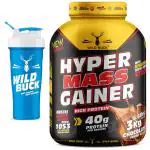 Wild Buck Hyper Mass Gainer with Shaker, 3 (Chocolate Peanut Butter)