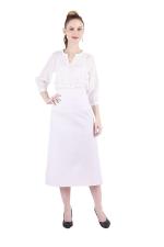 Tolexo White Polyester Waist Apron