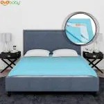 OYO Baby Waterproof bed protector sheet mattress protector cover baby drysheet Double Bed Size (260cm X 200cm, Sea Blue)