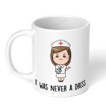 Akipi Nurse It Was Never A Dress Ceramic Coffee Mug