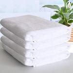 N G Products 100% Cotton Large Full Size White Bath Towels for Hotel and Spa, Super Soft Absorbent Antibacterial, 400 GSM, Full Large Size-60 inch x 30 inch or 152 cm x 76 cm ( 4 Piece)