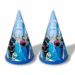 Festiko 6 Pcs Frozen Themed Party Cone Hats, Frozen Party Hat for Kids Birthday (Multicolor)