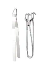 Urban Buy Stainless Steel Roti Chimta Tong With Stainless Steel Wire Pakkad Tongs and Multicolour, Pack of 2