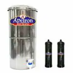 Apeiron purifier Water filter with Candle (21 Liter + 2 Carbon Candle)