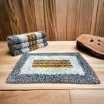 Fresh Zone Cotton Door Mats Set Of 4 Piece Size 40x60 Cm or (16x24) inch Rectangle