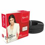 Fybros Black Copper 37 Amps Ultra Flexible FR PVC Insulated 6 Sq Mm Wire Cable 90 Meter