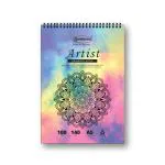 Sundaram A5 Artist Drawing Book 50 Sheets/ 100 Pages - (21 x 14.5 cm) - 140 GSM -Top Spiral-Bound Drawing Book for Artists - Superior Binding Strength and Wrapper Lamination (Pack of 6 Pcs)