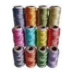 Rangohit Trading Thick Hand Embroidery Silk Thread 12 Color Set for Jewellery-Tassel Making- Hand Embroidery-Crafts, Shiny Soft Thread Reels Each Reel 25 Mtr (Total 300 Mtr 12 PCS)