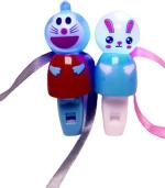 Kavim Kids RAKHI 23171 Plastic (PVC) Rakhi Set (Doraemon and Rabbit Light and whistle Kids Rakhi)