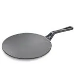 Prestige Cast Iron Scratch Resistant Concave Tawa, 25cm (Black)