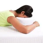 Metron Massage Face Cradle Cushion Memory Foam - Massage Table & Massage Chair Headrest Pillow with Washable Terry White Cover| Pack of 1