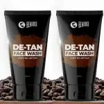 BEARDO De-Tan Face wash for Men, 100ml (Pack of 2)| Tan Removal | Daily use Coffee Detox | De-tan for men| Dark Spot Reduction | Coffee Extracts