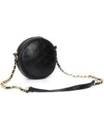 Leather Land Black Leatherette Sling Bag