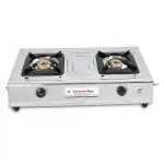 Suraksha Shine Mandolin Stainless Steel 2 Burner Manual Ignition Gas Stove