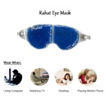 Rahat Eye Mask with Cooling Gel for Dark Circles, Dry Eyes, Cooling Eyes, Pain Relief, Redness, Eye Patches Eye Cooling Gel Pad Stretchable for Eye Relaxing, Sleeping for Women and Men - Blue (80g)