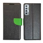 A D Enterprises Black MRC Flip Cover for Tecno Camon 17 | Magnetic Case | Shock Absorbent | Flip Cover Tecno Camon 17