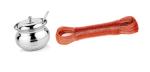 BLUE WONDER Stainless Steel Multipurpose Ghee Pot/Pickle Container with Spoon With 20 Mtr PVC Rope and (Multicolour, Pack of 2)
